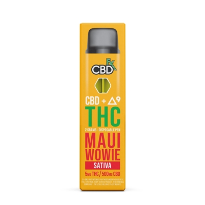 Expert reviews of CBDfx Vape Pen Maui Wowie - Sativa - CBD/THC - 500mg/5mg  - 2g