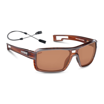 Hobie Cabo Polarized Sunglasses Shiny Brown Woodgrain/Sea