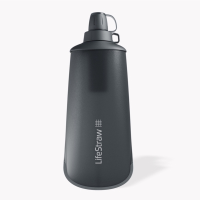 Borraccia Filtrante LifeStraw Peak Series 1L - Pieghevole, Per Trekking, Viaggi, Senza BPA