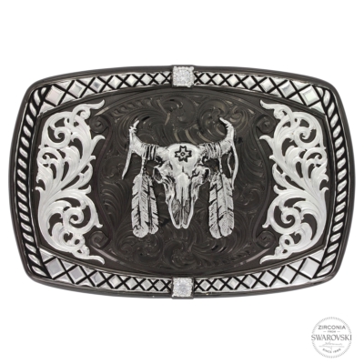 Learn about Montana Silversmiths Inc. Aztec Black Nickel Buckle