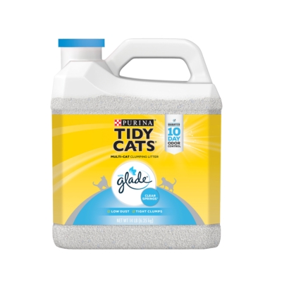 Purina Tidy Cats With Glade Tough Odor Solutions – Multiple Cats Clumping Litter, Original